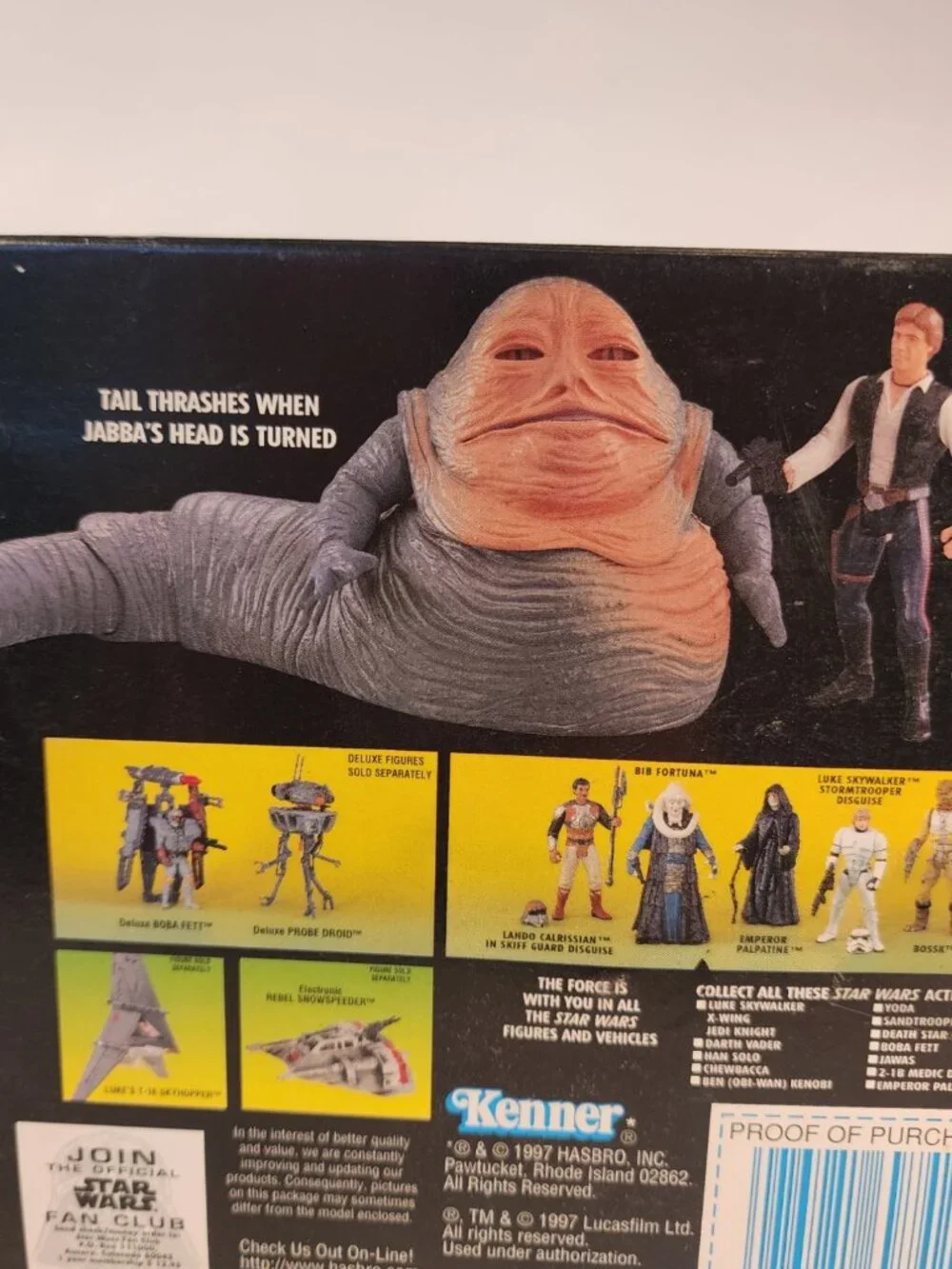 NEW IN BOX  STAR WARS Jabba the Hut and Han Solo action figure set